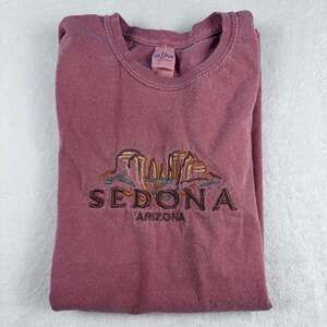 Gildan Ultra Cotton Sedona Arizona Embroidered T-Shirt Size Small